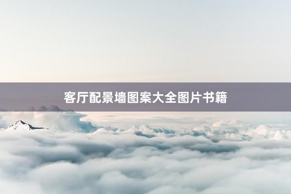 客厅配景墙图案大全图片书籍